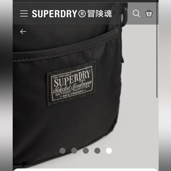 BNWT - Superdry Vintage Max Climber Sidebag - black - o/s - Picture 2 of 14